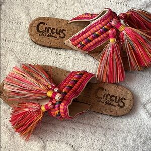 Circus by Sam Edelman Vibrant Pink and Orange Sandals! Brand new!